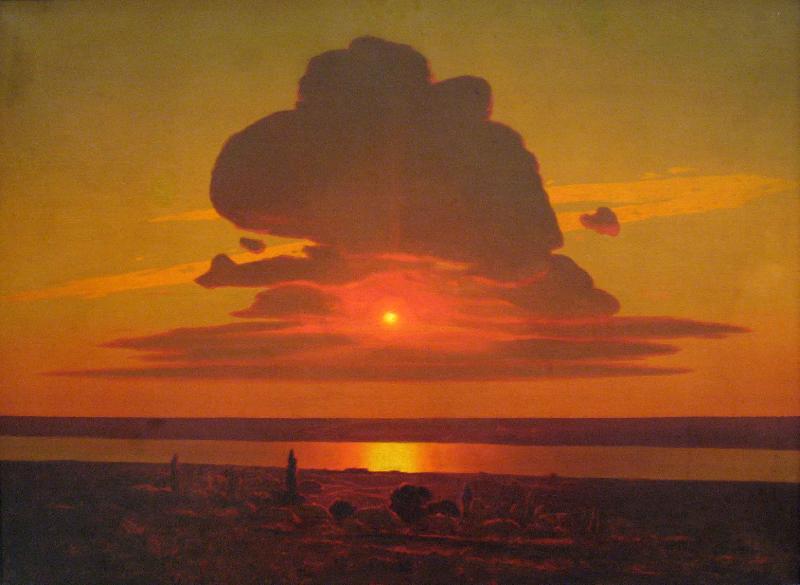 Arkhip Kuinji Red sunset on the Dnieper